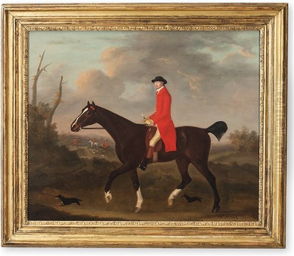 Gentleman Zu Pferd, Begleitet Von Zwei Terriers Oil Painting by Francis Sartorius the Elder