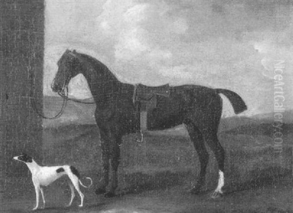 Horse And Hound Oil Painting by Francis Sartorius the Elder