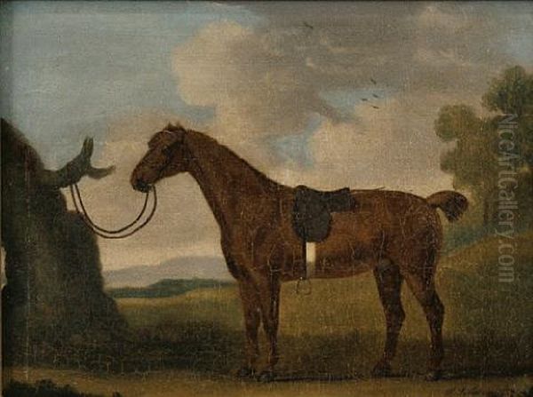 Portrait Of A Chestnut Hunter Oil Painting by Francis Sartorius the Younger