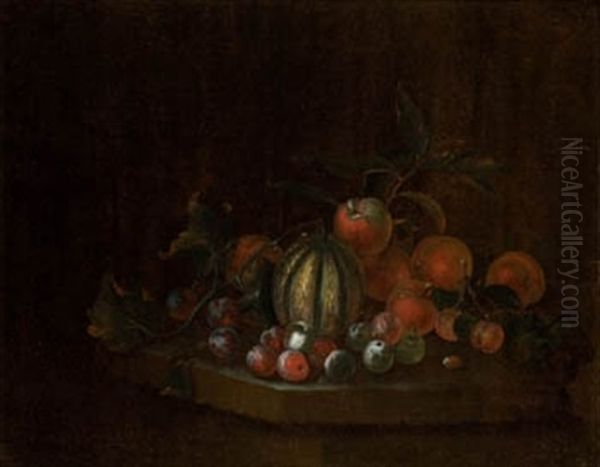 Bodegon De Frutas Oil Painting by George William Sartorius