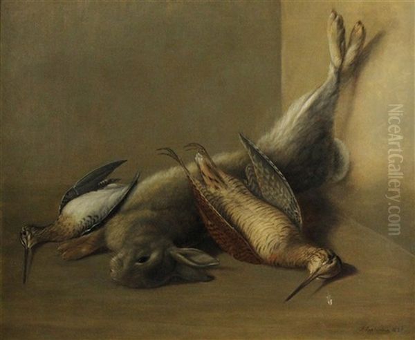 Still Life Of Game Oil Painting by John Francis Sartorius