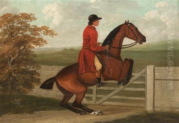 Clearing The Fence (+ Another; Pair) Oil Painting by John Nost Sartorius