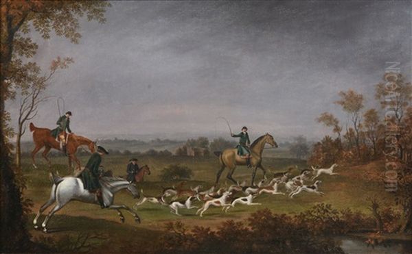 The Hunt Oil Painting by John Nost Sartorius