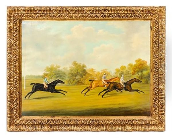 Steeplechase Oil Painting by John Nost Sartorius