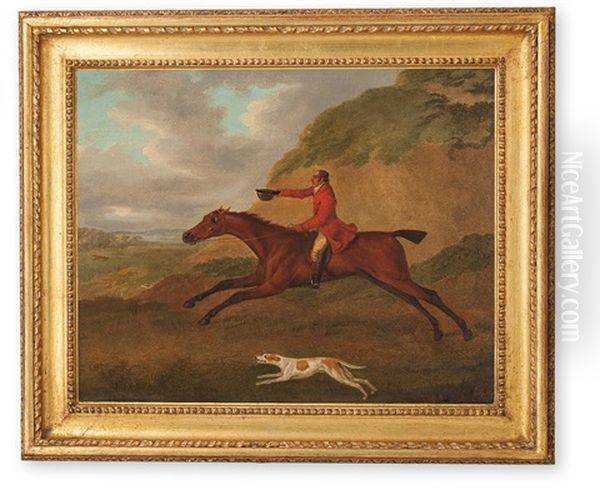 Fuchsjagd Mit Reiter Und Hund Oil Painting by John Nost Sartorius