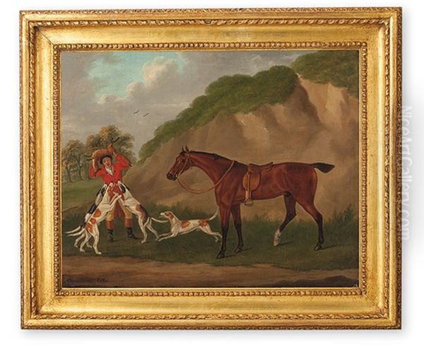 Reiter Mit Pferd, Erlegtem Fuchs Und Hunden Oil Painting by John Nost Sartorius