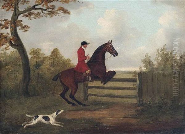 Over The Gate Oil Painting by John Nost Sartorius