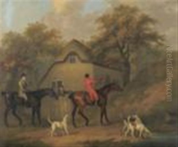 The Return From The Hunt Oil Painting by John Nost Sartorius