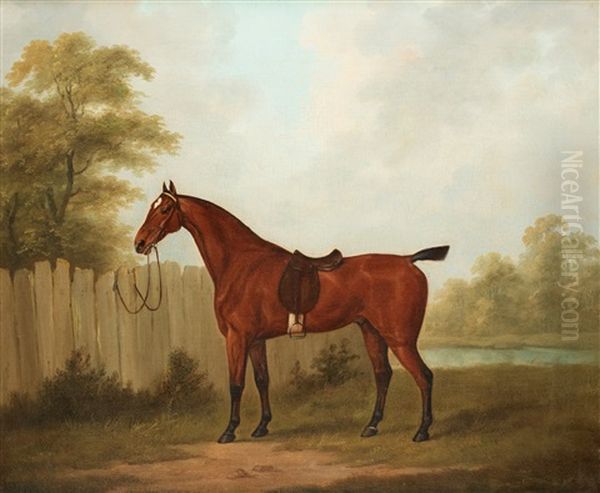 Hastportratt Oil Painting by John Nost Sartorius