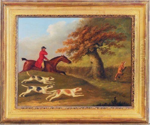 Fox Hunting (+ 4 Others; 5 Works) Oil Painting by John Nost Sartorius