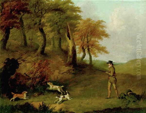 Pheasant Shooting Oil Painting by John Nost Sartorius