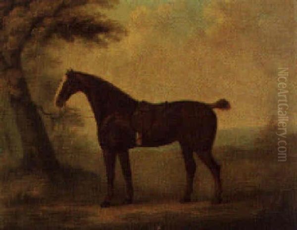 A Cob Belonging To King George Iii Oil Painting by John Nost Sartorius