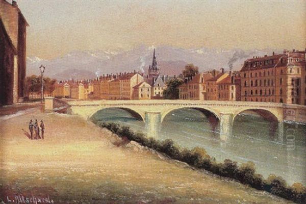 Ansicht Von Grenoble Oil Painting by Hubert Sattler