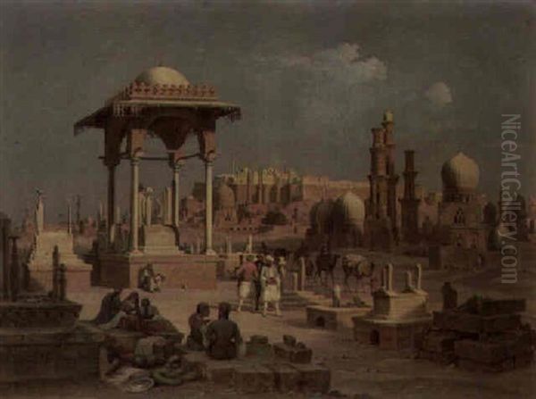 Cairo Oil Painting by Hubert Sattler