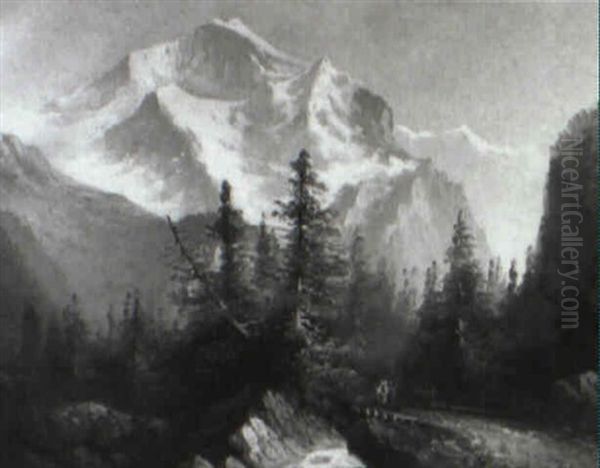 Blick Auf Das Jungfraumassiv Oil Painting by Hubert Sattler