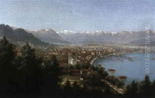 Bregenz Oil Painting by Hubert Sattler