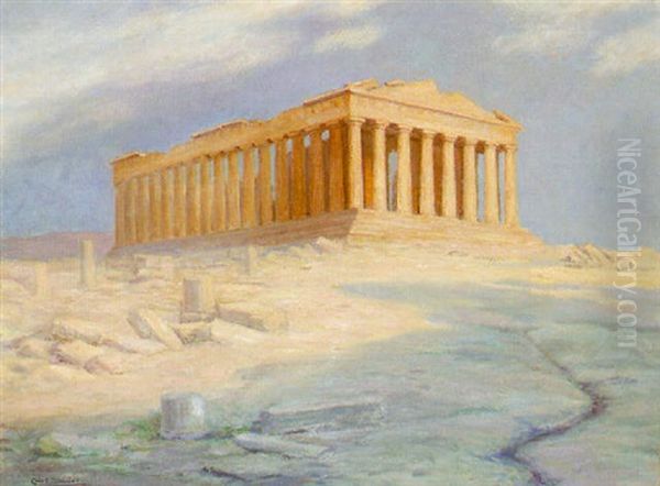 The Parthenon, Athens Oil Painting by Kurt Sauer