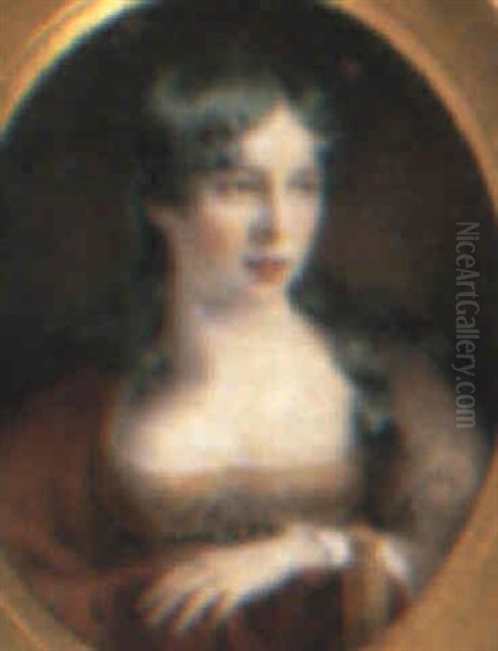 Mary Chaworth Oil Painting by George Saunders