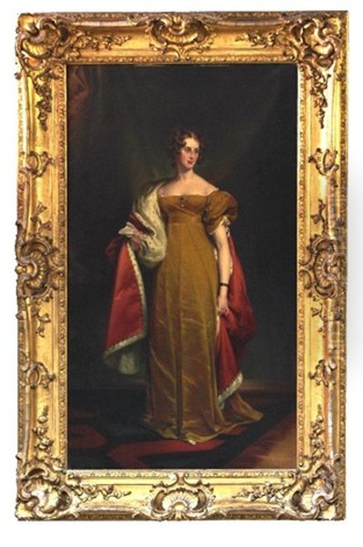 Portrait Of Elizabeth-sophia Langford-brook Oil Painting by George Lethbridge Saunders