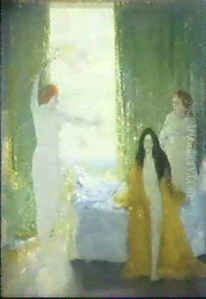 Der Ruf Zum Licht Und Leben Oil Painting by George Sauter