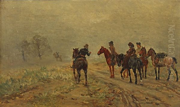 Le Rendez De Vous De Chasse by Jean David de Sauzea