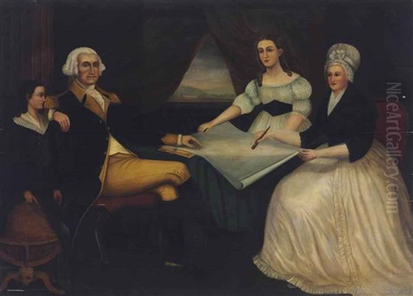 The Washington Family Oil Painting by Edward Savage