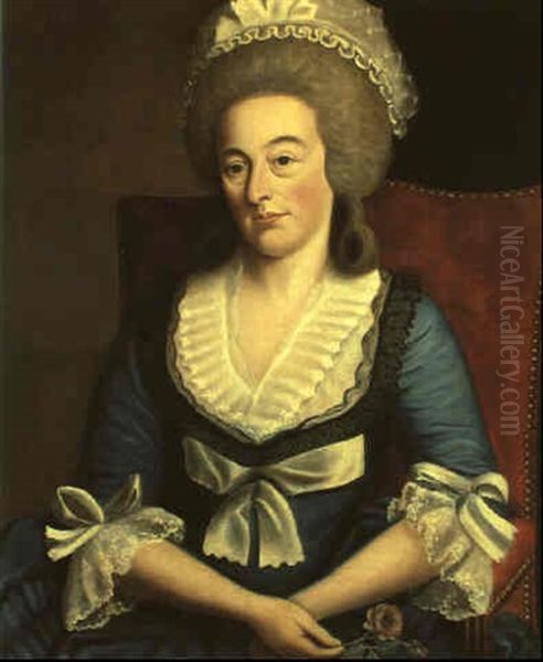 Portrait Of A Woman Oil Painting by Edward Savage