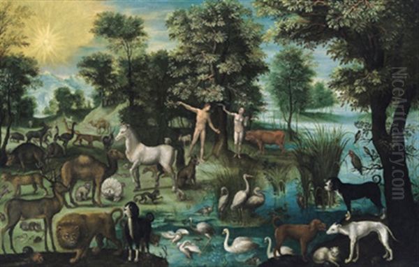 Das Paradies Oil Painting by Jacob Savery the Younger