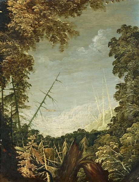 Waldlandschaft Nach Einem Gewittersturm Oil Painting by Roelandt Savery