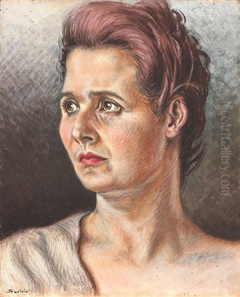 Maria Oil Painting by Alberto Savinio