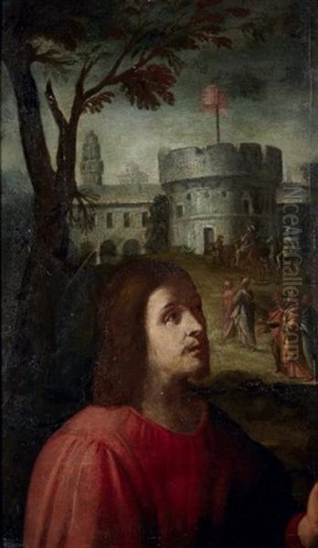 Saint Jean Devant Jerusalem by Giovanni Girolamo (da Brescia) Savoldo