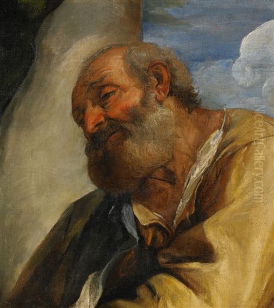 Apostel Oil Painting by Giovanni Girolamo (da Brescia) Savoldo