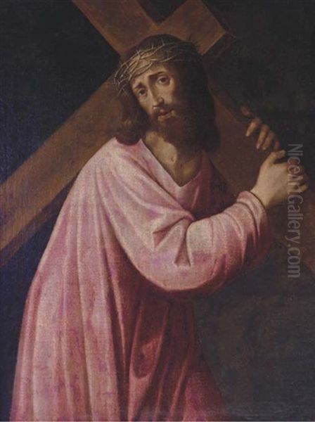 Christ On The Road To Calvary Oil Painting by Giovanni Girolamo (da Brescia) Savoldo