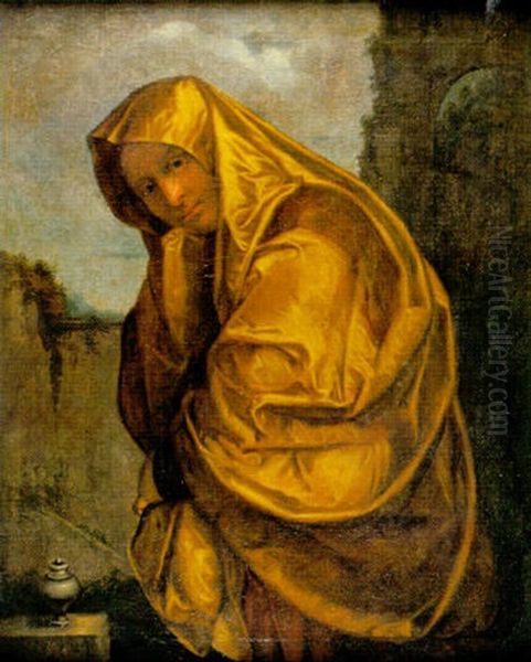 Magdalena Oil Painting by Giovanni Girolamo (da Brescia) Savoldo