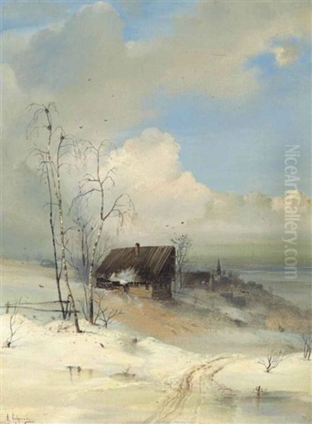 The Arrival Of Spring Oil Painting by Aleksei Kondratevich Savrasov