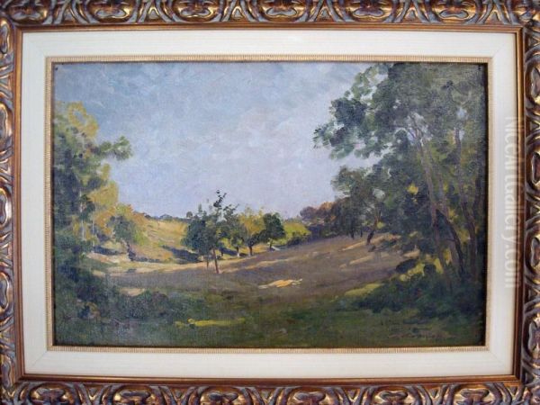 Paysage Oil Painting by Eugene Bourgeois