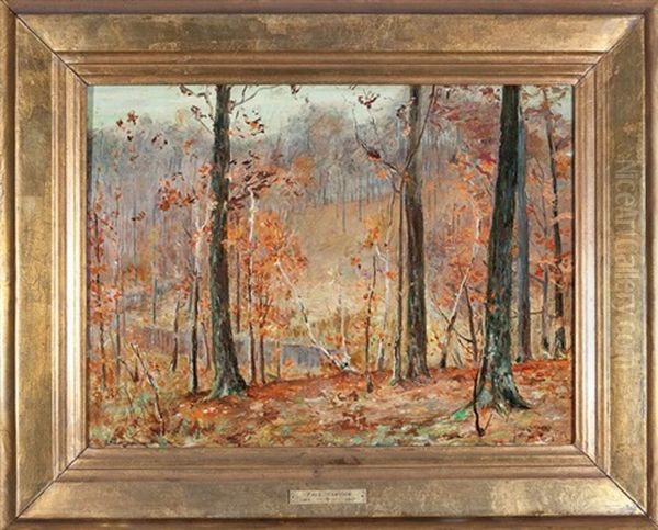 Autumn Landscape, Franklin County, Ky Oil Painting by Paul Sawyier