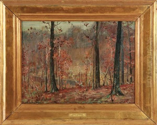 Fall Landscape Oil Painting by Paul Sawyier