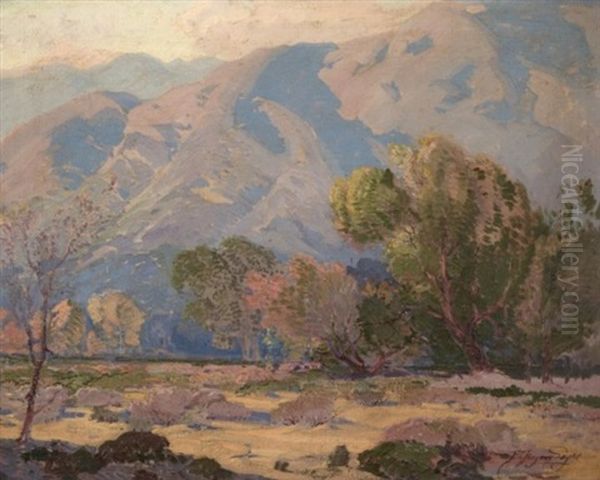 Autumn At Desert Edge Oil Painting by Fred Grayson Sayre