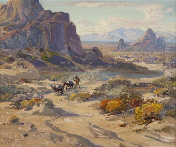 Prospector Oil Painting by Fred Grayson Sayre