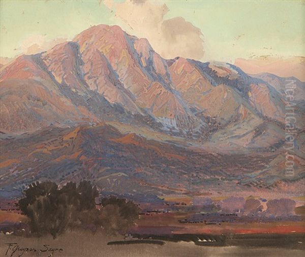 Evening Light, Near Santa Paula, Calif Oil Painting by Fred Grayson Sayre