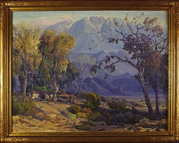 Homestead In The Sierra Nevada Foothills, California Oil Painting by Fred Grayson Sayre