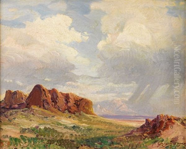 Scene Near Gallup, New Mexico Oil Painting by Fred Grayson Sayre