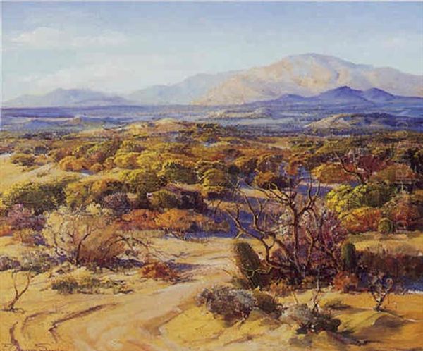 The Coachella Valley Oil Painting by Fred Grayson Sayre