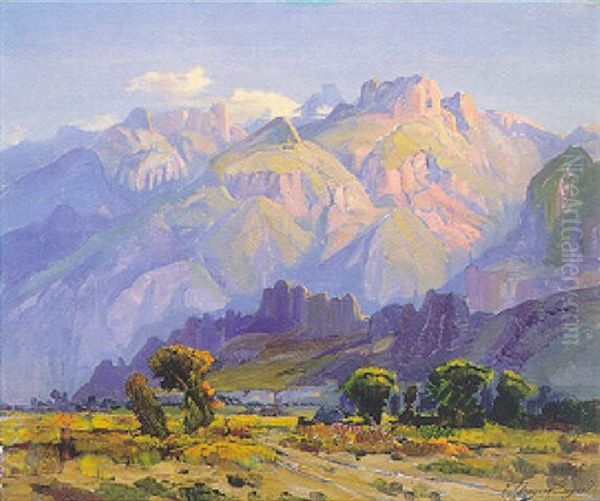 Sunlit Range Oil Painting by Fred Grayson Sayre