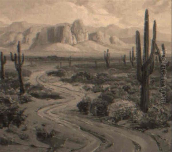 Sonoran Desert Road by Fred Grayson Sayre