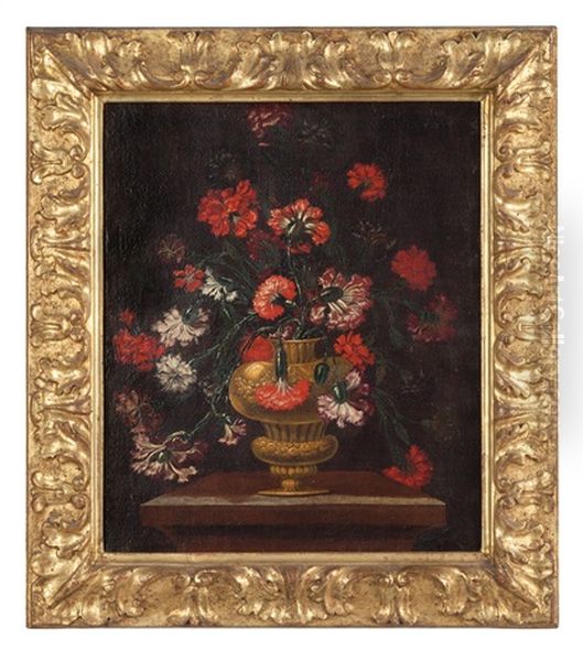 Vaso Di Fiori Oil Painting by Andrea Scacciati