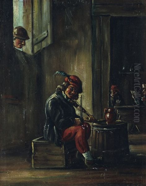 Il Suonatore Di Violino Oil Painting by Giuseppe Michele Scaglia