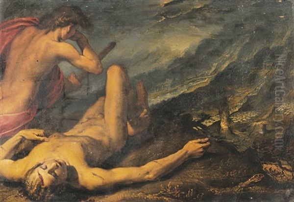 Cain Et Abel Oil Painting by  Scarsellino