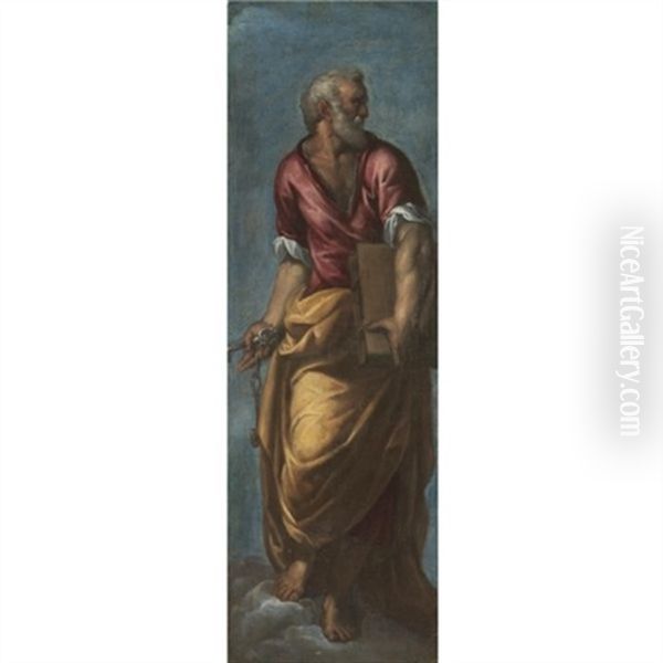 Saint Peter Oil Painting by  Scarsellino